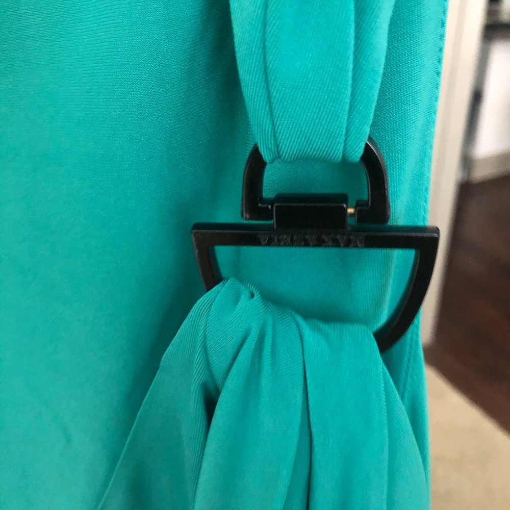 Bcbgmaxazria cocktail mini dress green dress |turquoise | stretch - Picture 7 of 14